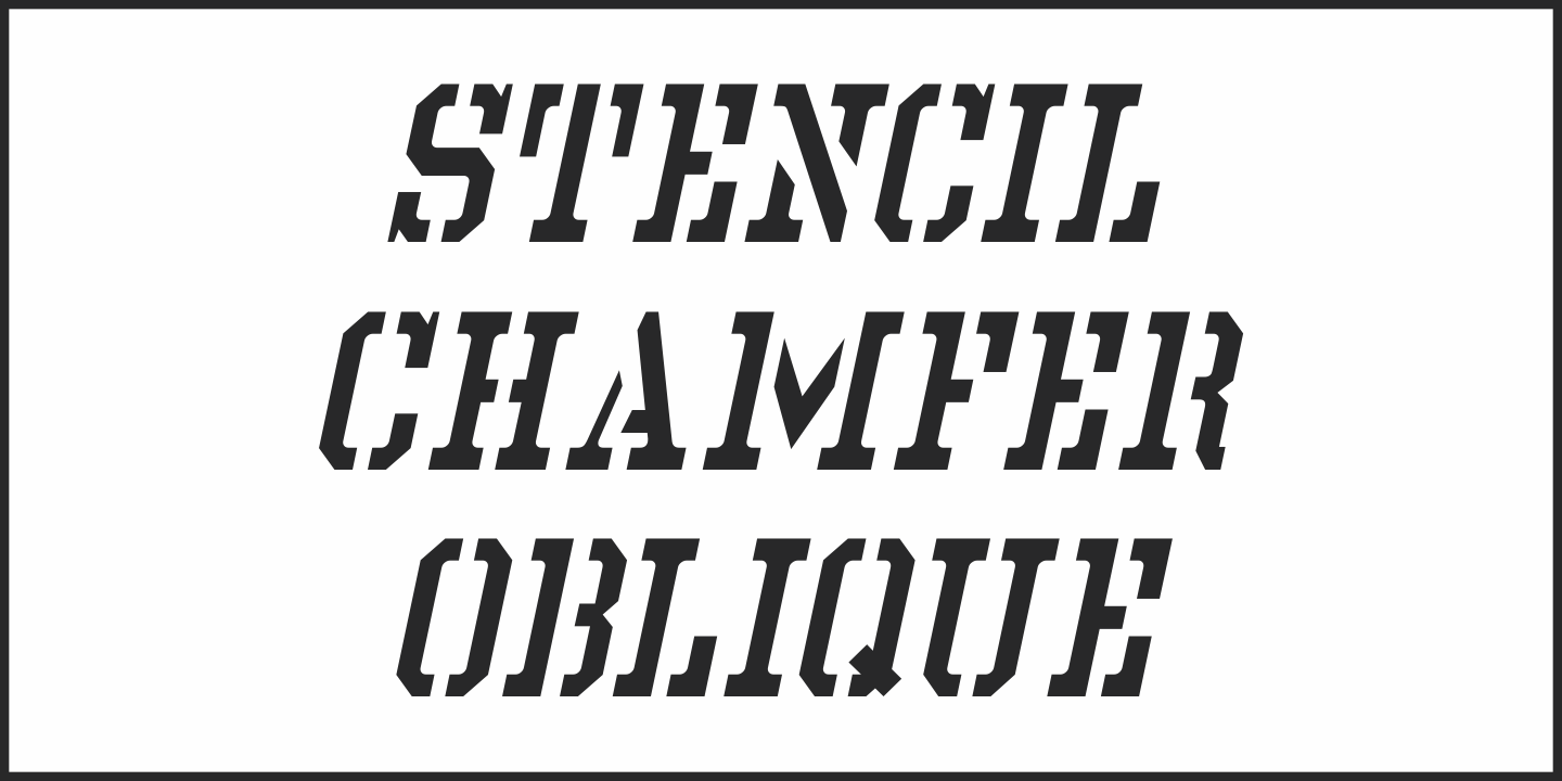 Stencil Chamfer JNL
